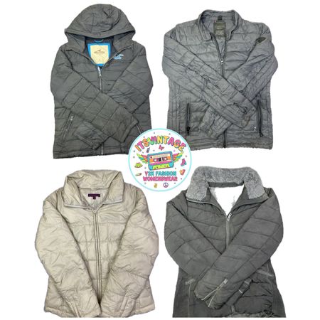 Vintage Y2K Puffer & Quilted Jacket Bundle – 9pcs | VR224 🧥
