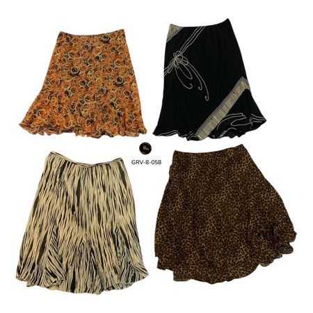 2. Women’s Poly Skirt – Authentic Y2K Vintage Fashion Skirt. (GRV-8-058)