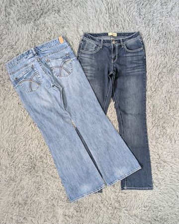 ***Y2K Streetwear Flare Denim