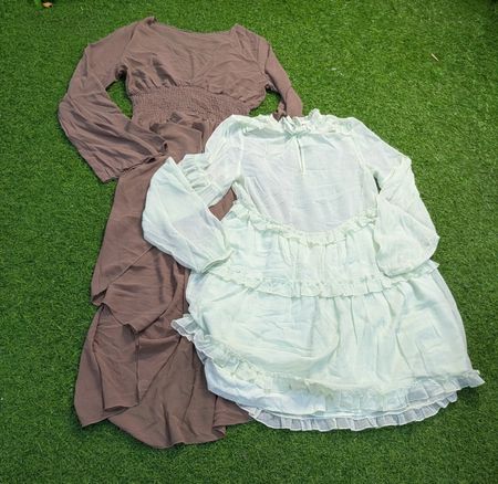 7410 - Y2K Stil Maxi-, Midi- und Mini-Kleid