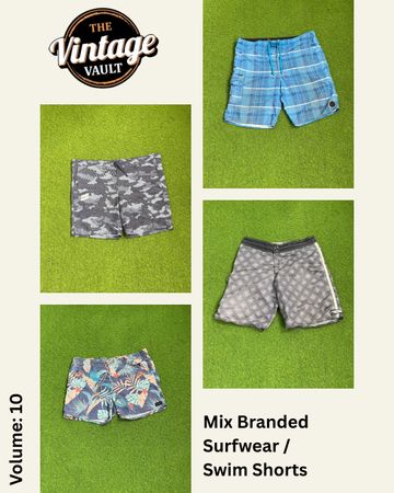 Vêtements de surf de marque / Shorts de bain, y compris Billa Bong, Quick Silver, Hurley et d'autres, Volume-10, 20 pièces
