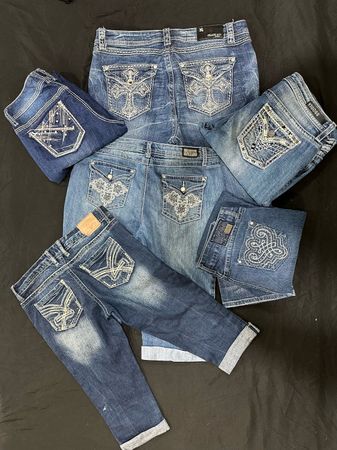 Y2K Embellish Capri Jeans B# 561