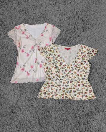 ***Y2K Floral Blouses Bundle | Mixed Colors & Prints