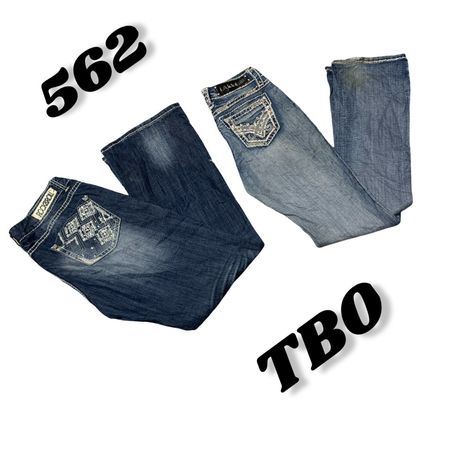 Embellishing & Detailing flare jeans #562.