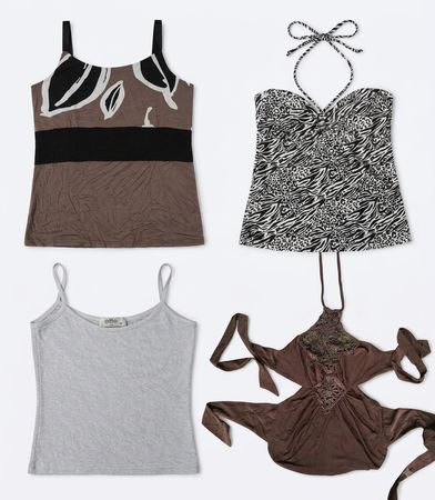 tops de camisolinha y2k