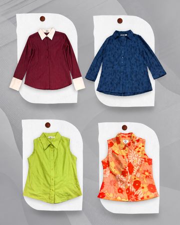 Y2K Office Blouses