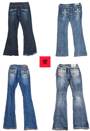 BACK EMBALISHMENT Y2K INSPIRED JEANS