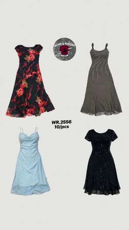 Y2K beaded dresses WR-2556