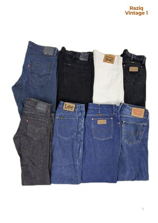 RV4267 Lee, Levi's, Wrangler Zipper Jeans