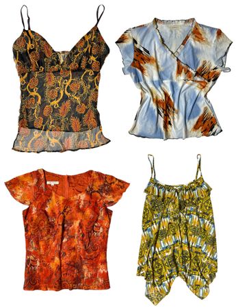 Y2K Tropical Island Girl Tops: TT-328