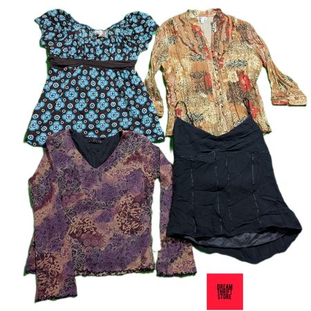 DESIGNER GRUNGE TOPS BRANDS INCLUDED COLD WATER,JKLA, NINETY,ETC