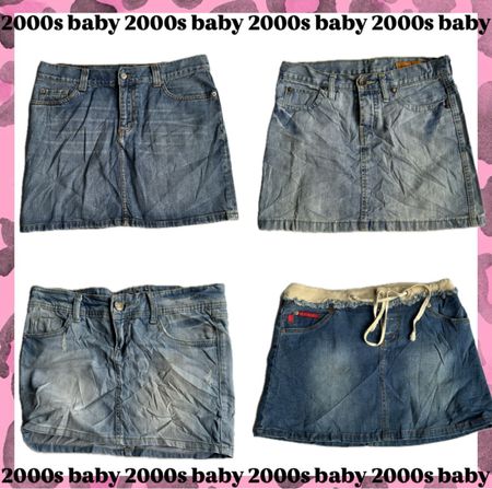 It Girl y2k Denim mini skirts-191