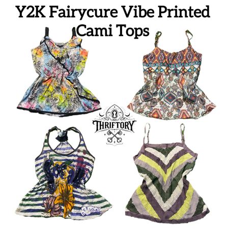 Y2K Fairycure Vibe Printed Cami Tops TY-112