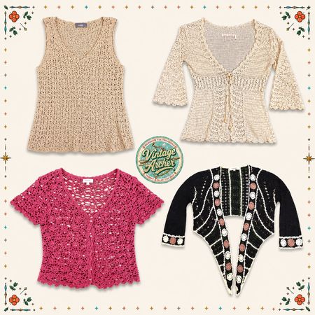 Y2K Dream Girl Crochet Tops Mix 10pcs (R2)