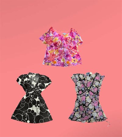 Y2K Floral Blouses - wc#162 (15/09)