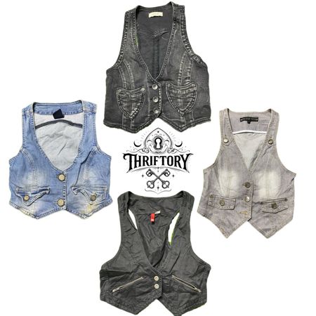 Y2K NYC IT Girls Denim Waistcoats TY-139