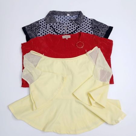 Y2K blusas de mangas meia e longa (AR-04)