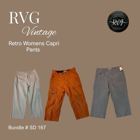 Pantalons Capri pour femmes rétro
