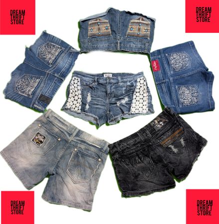 DESIGNER SEXCY SHORTS BRANDS INCLUDED MUDD, PARIS BLUE,ETC