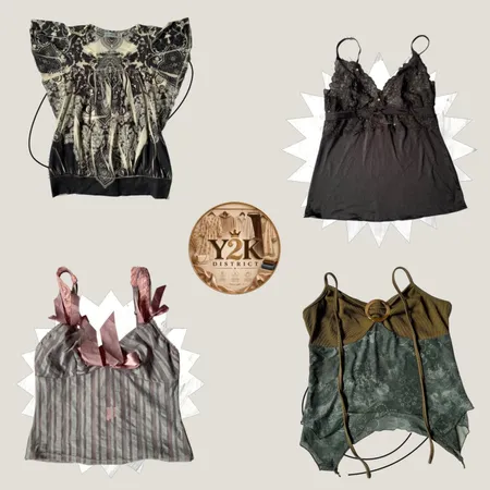 y2k cami tops