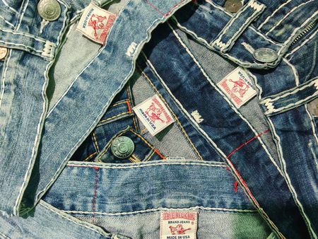 True Religion Jeans Bootcut Unissex | Denim Vintage de Designer