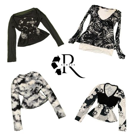 Y2K Unique Girl Printed Full Sleeve Tops RW-2254
