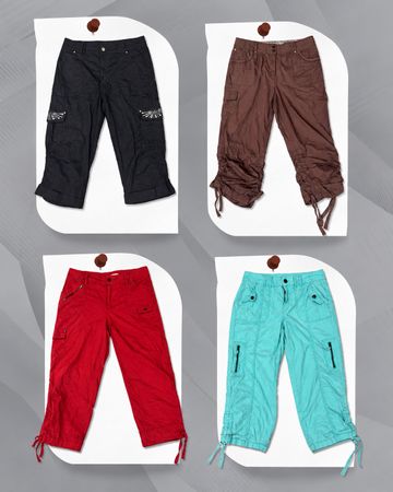Y2K Cotton Cargo Capri