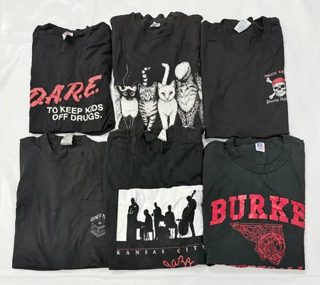 Black Single-Stitch T-Shirts
