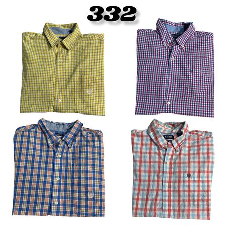 vintage apparel, bundles of similar branded button-UP shirts (brand) Chaps #332.