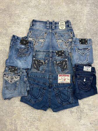 Miss Me, Rock Revival, True Religion Shorts - [TS-0765]