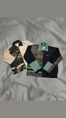 Upcycled Nike Camo Jackets