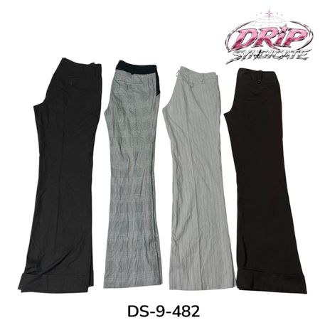 Calças de Escritório Y2K Para Looks Chiques e Sem Esforço (DS-9-482)