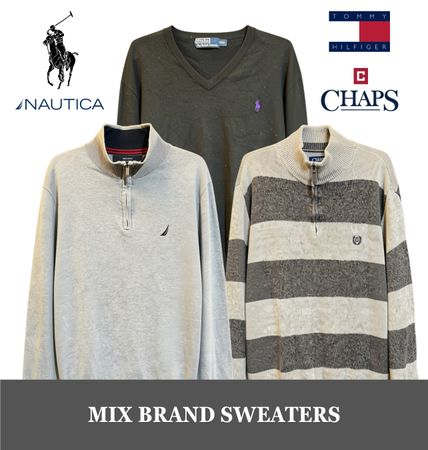 Premium Mix Brand Sweaters Including quarter zip