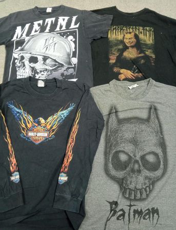 HD1540 Men Gothic Skull Tees