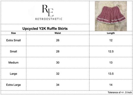 Jupe à volants Y2K upcyclée