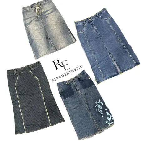 SAIA MIDI EM JEANS Y2K NYC IT GIRL RE-3661