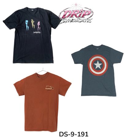 Vintage Printed T-Shirt Bold Graphic Streetwear (DS-9-191)