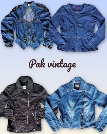 Denim zipper jacket 20 pieces