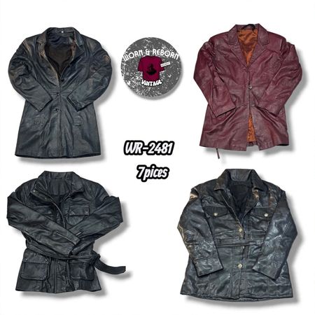 Y2k leather jackets WR-2481