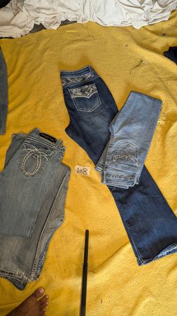 Y2K beautiful boot cut jeans 108