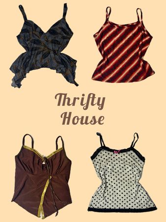 Y2K Grunge Coquette Summer Cami(TH/543)