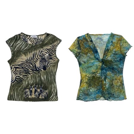 Y2k. Blusa a maniche corte