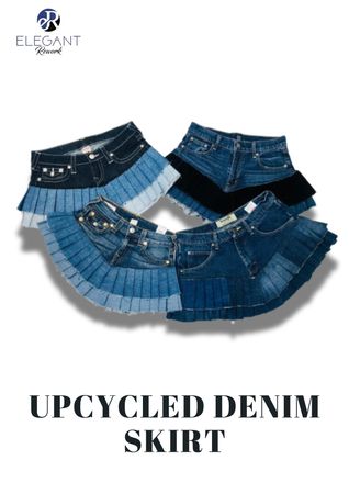 Upcycled Denim Skirts - EVR301
