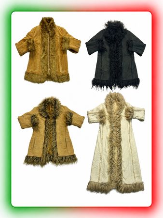 Women’s Vintage Afghan Faux Shearling Coats Mix | Faux Fur Trim | Y2K | Boho | Penny Lane(AF-08)