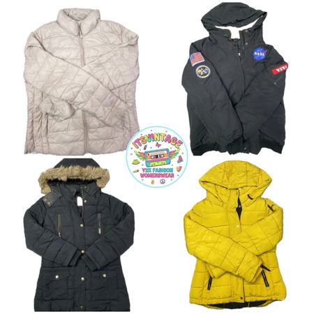 Vintage Y2K Puffer & Parka Jacket Bundle – 10pcs | VR227 🧥✨