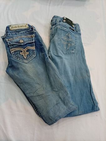 CR12043 Vintage Rock Revival and Miss Me Flare and Straight-Leg Jeans