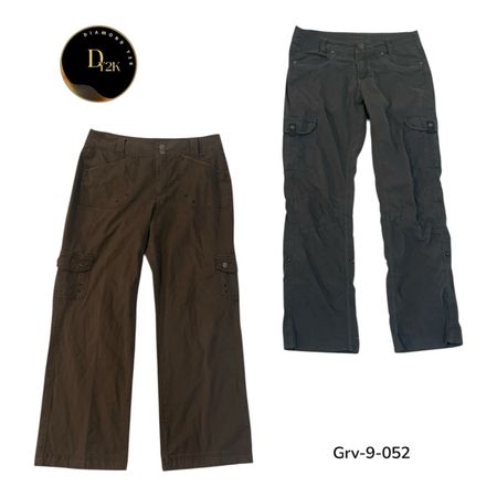 Frauen Y2K Cargo-Hosen – Vintage Baggy Utility-Hosen (GRV-9-052)