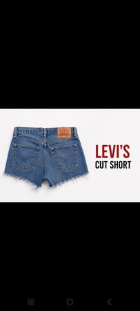 Levi's cut denim shorts