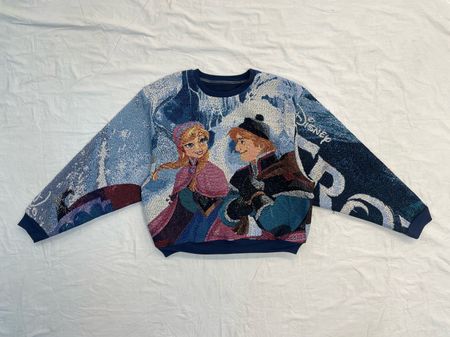 Pull en sweat en tapisserie oversize Upcycle (Dv-9-144)