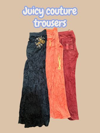 Juicy Couture Velour Trousers – Luxury Casual Style